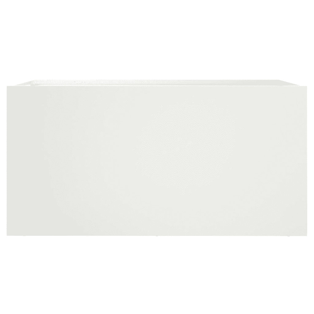 Fioriera Bianca 62x30x29 cm in Acciaio 841590