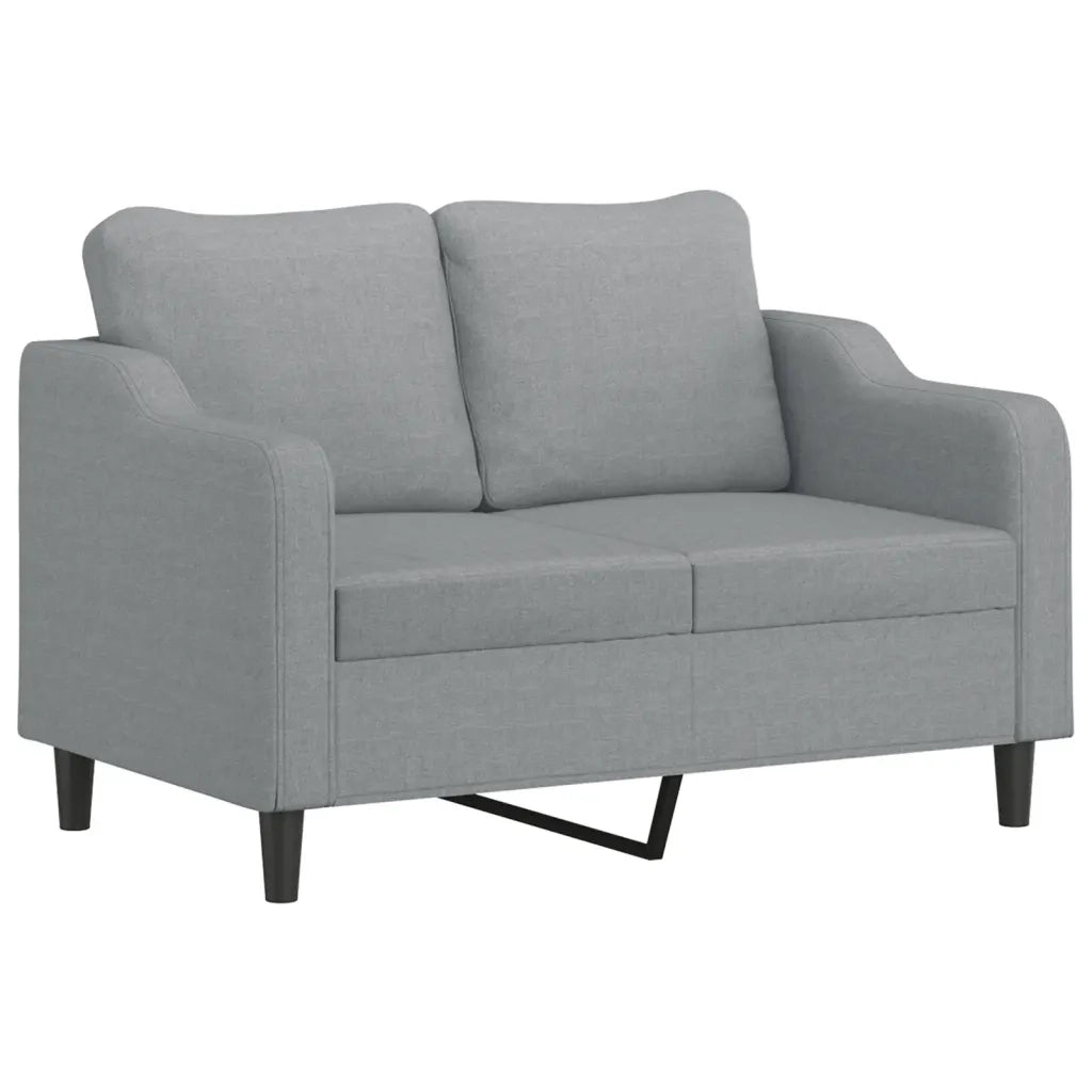 Set di Divani 3 pz con Cuscini Grigio Chiaro in Tessuto 3201842