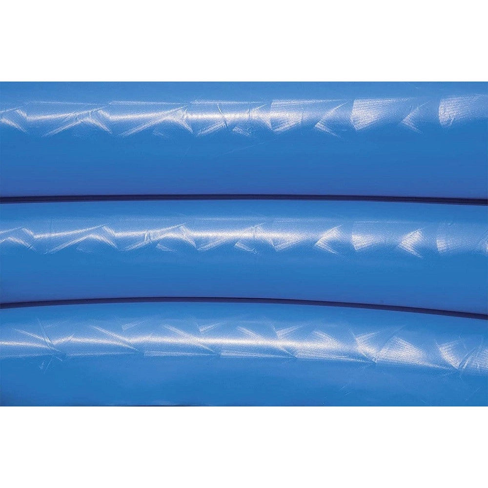 Trade Shop - Piscina Gonfiabile 122x25cm Tinta Unita Effetto Ghiaccio 3 Anelli Giardino 51025 -