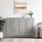 Armadietti a Parete 2 pz Grigio Sonoma in Legno Multistratocod mxl 131401
