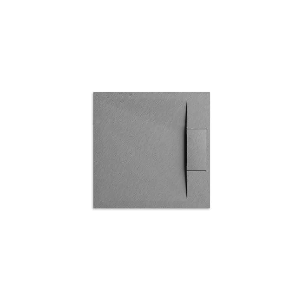 Piatto doccia 80x80 effetto pietra colore grigio | Cosmos
