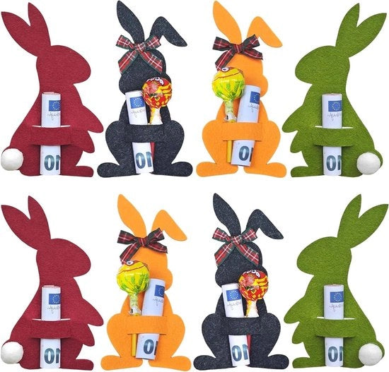 Paascadeaus Premium per adulti e bambini - Regalo di Pasqua - Confezione di regalo colorata con decorazione di lepre