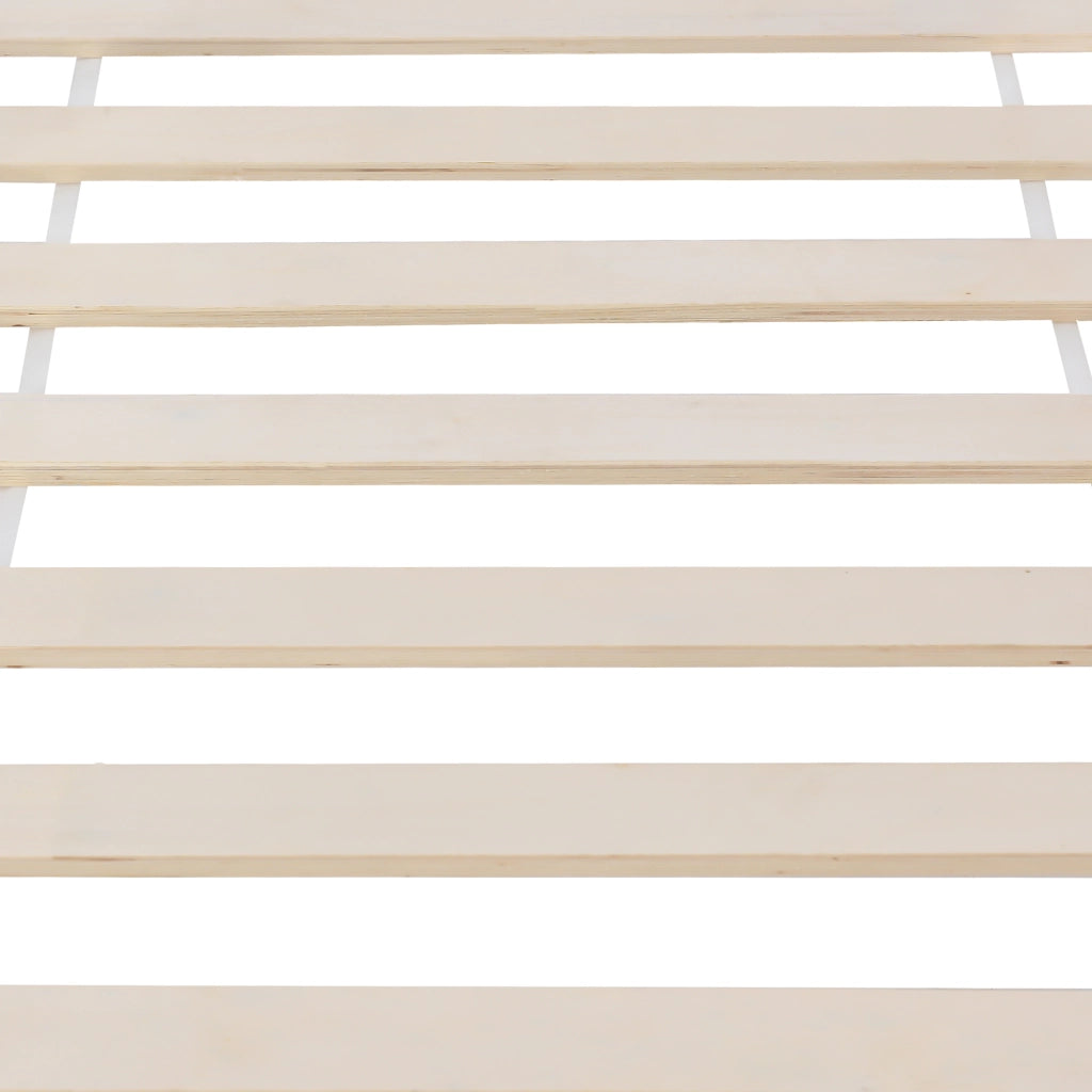 OKWISH Letto a casetta 200×90 cm, Letto Singolo con 2 Cassetti, 2 Finestre e Sponde di Sicurezza, senza Materasso, in Legno, Bianco