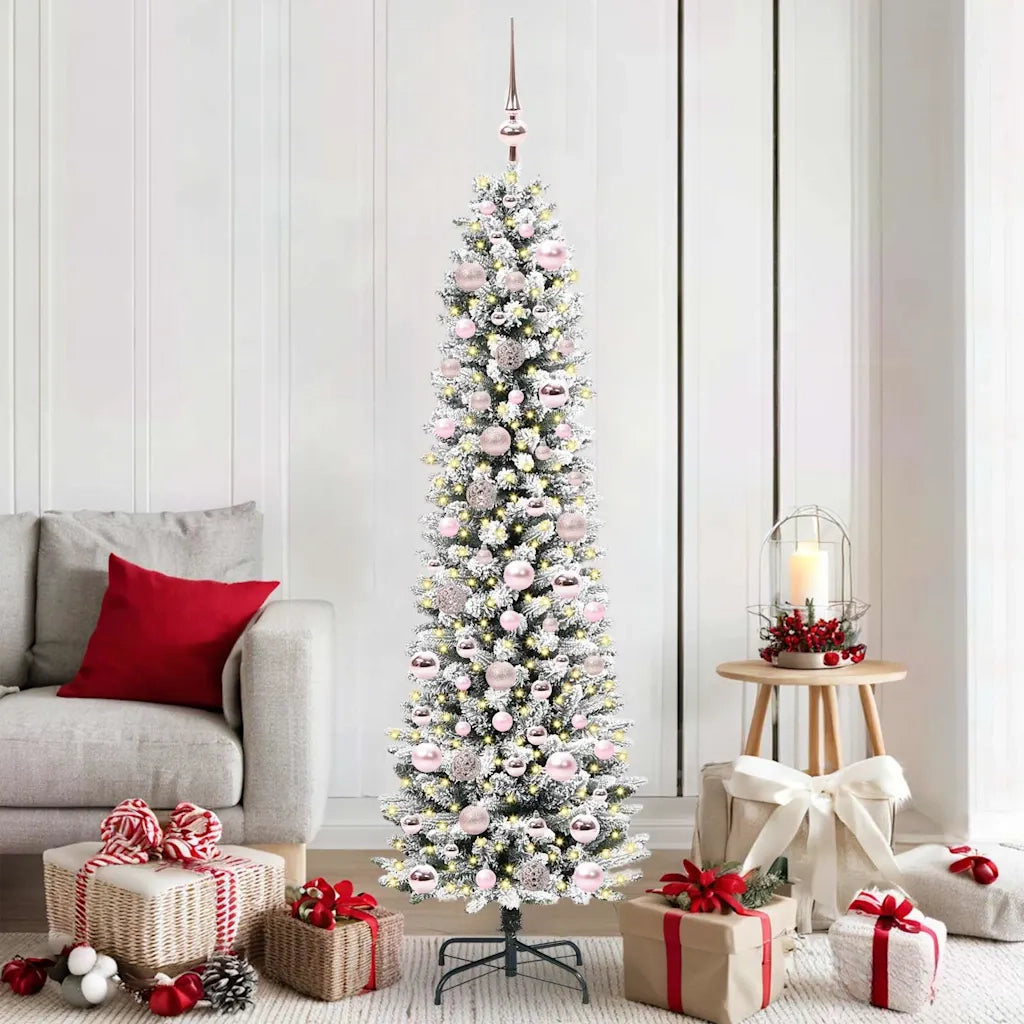 Albero di Natale artificiale con 300 LED Bianco 180 cm 3396107