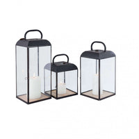 Lanterna Millicent Piccola 19,5x19,5x34 h cm in Acciaio Antracite