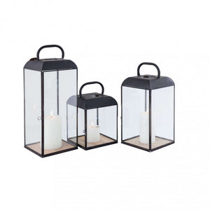 Lanterna Millicent Grande 19,5x19,5x54 h cm in Acciaio Antracite