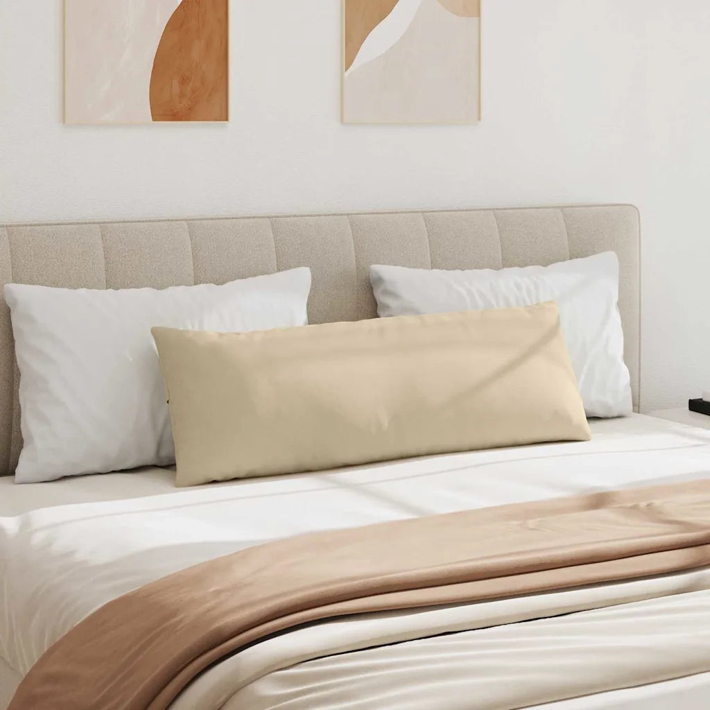Cuscini da Divano 2 pcs Crema 120 x 40 cm Tessuto