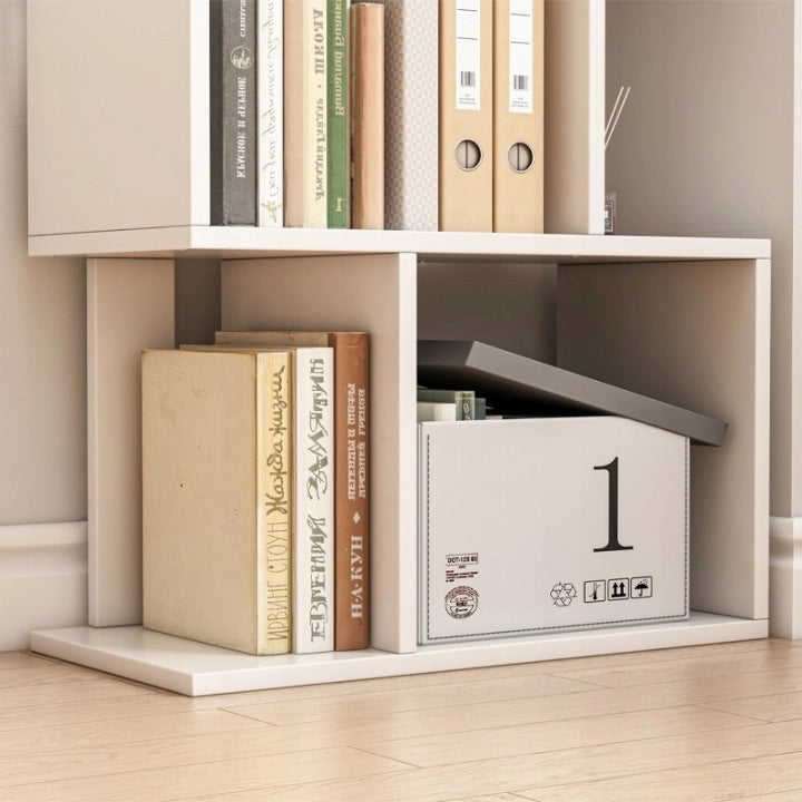 Scaffale aperto bianco scaffale armadio libreria moderno loft 140 cm