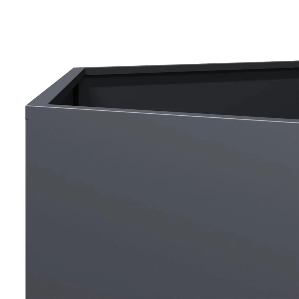 Fioriera/aiuola esagonale per piante fiori terrazza giardino 46 ​​x 40 x 45 cm acciaio antracite 02_0038642