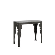Consolle allungabile 90x40/196 cm Paxon Small Evolution telaio Antracite - Cemento