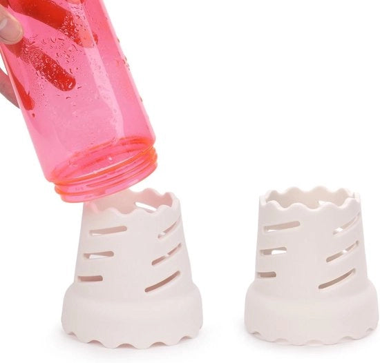 Droogrek per Waterflessi - BPA-vrij - Flessendrooghouder Stacking - 2 Pezzi - Bianco. Adatto per Bicchieri da 15oz a 100oz. Compatibile con HydroFlask Yeti Simple Modern Camelbak.