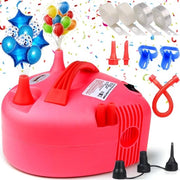 Set di pompe per palloni elettriche con accessori - Ideale per feste e eventi - Infla i palloni velocemente e in modo efficiente - Incluso chiusini per palloni e nastri - Utile accessorio per la decorazione di feste - Portatile e facile da utilizzare