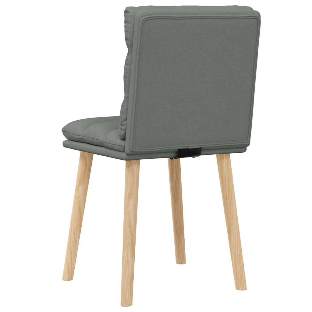 Sedie da Pranzo 2 pz Grigio Scuro in Tessuto 4101294