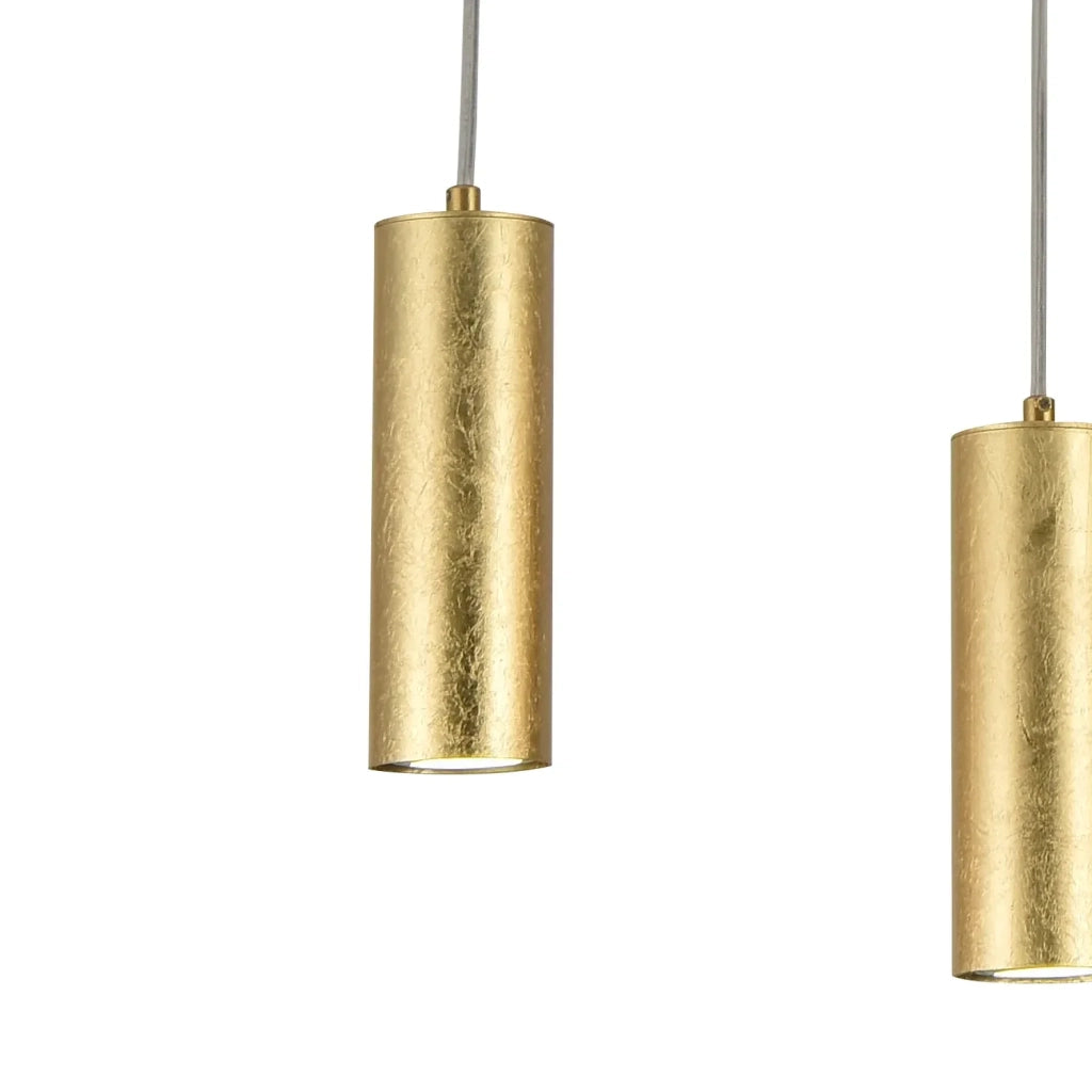 LÚZETE - LAMPADA DA SOFFITTO 4 LUCI FOGLIA ORO GU10 ADARA