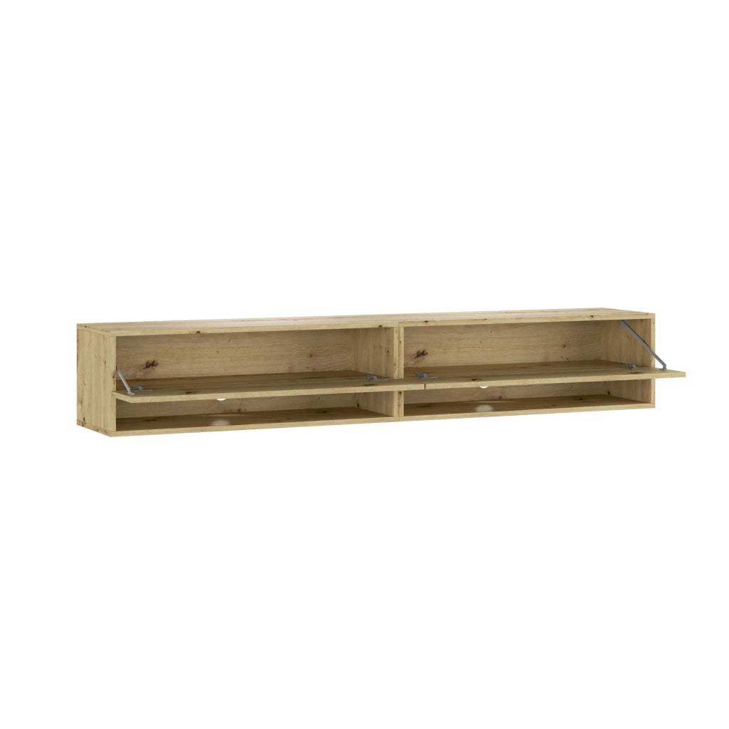 Mobile TV Soggiorno, 180x35x30cm, LED, Mobile Soggiorno, colore Rovere RF3698
