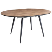Sala da pranzo Piano in MDF marrone chiaro Gambe in metallo Gambe a forcella Stile industriale moderno