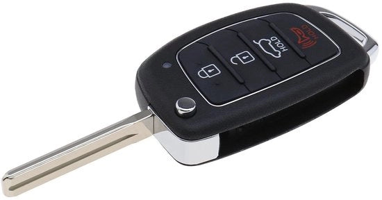 ONF3 - Cassetta per Chiave Auto - Sostituzione - Nero - 4 Tasti - Adatto per Hyundai - Lama Non Affilata