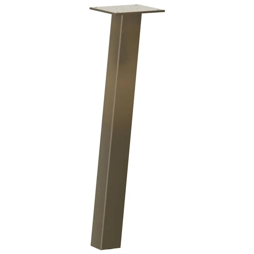 Gambe per tavolino da caffè 4 pz in acciaio naturale 42 cm Acciaio 4012491