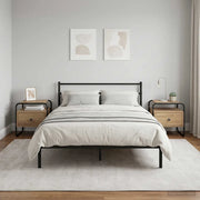 Armadio da Notte 2 pz Rovere Artigianale 40 x 39,5 x 40 cm 8007682