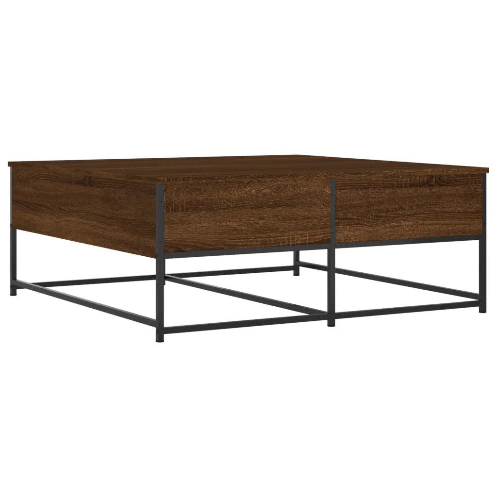 Tavolino Salotto-Tavolino da soggiorno-Tavolo Rovere Marrone 100x99x40 cm Legno Multistrato