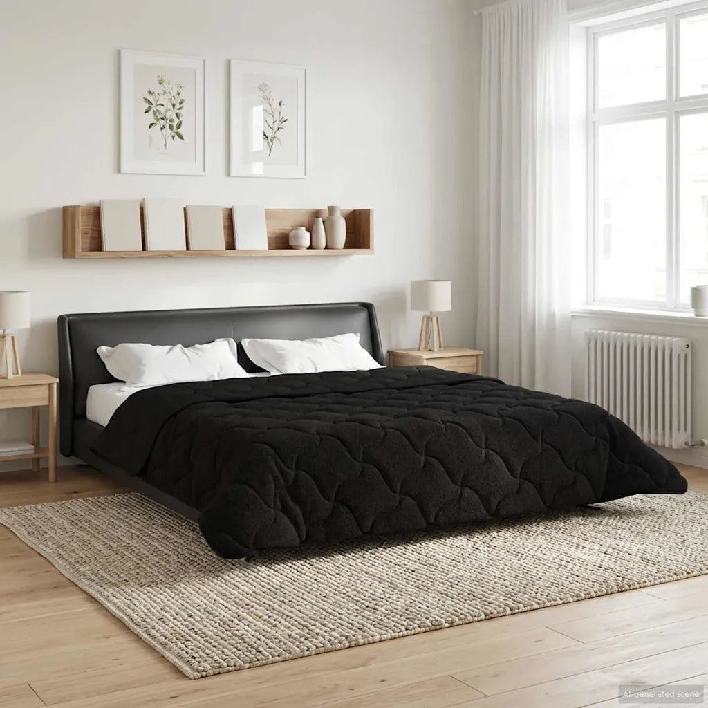 Piumone Completo Annuale Trapuntato Nero 220 x 260 cm 42026263