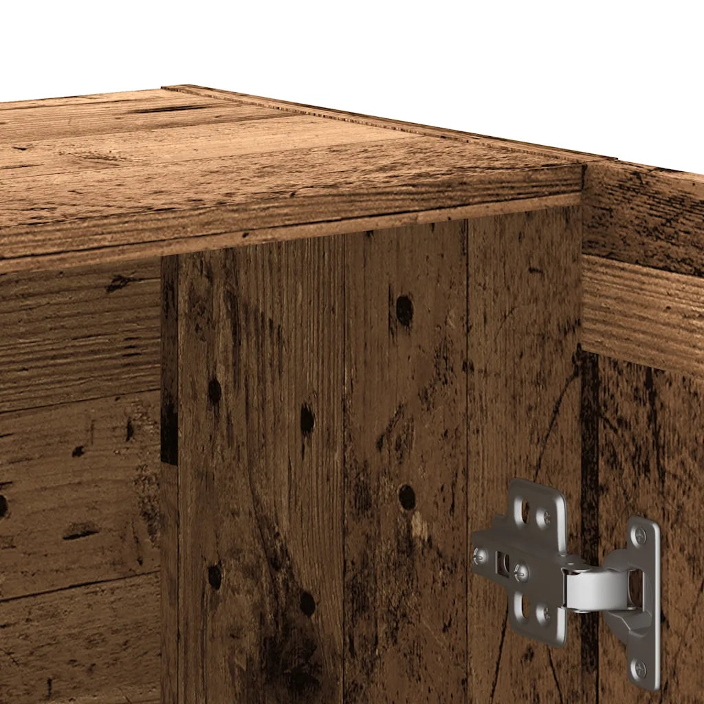 Libreria-Scaffale per Libri-Mobile di Stoccaggio Legno Antico 82,5x30,5x115 cm in Truciolato 576371