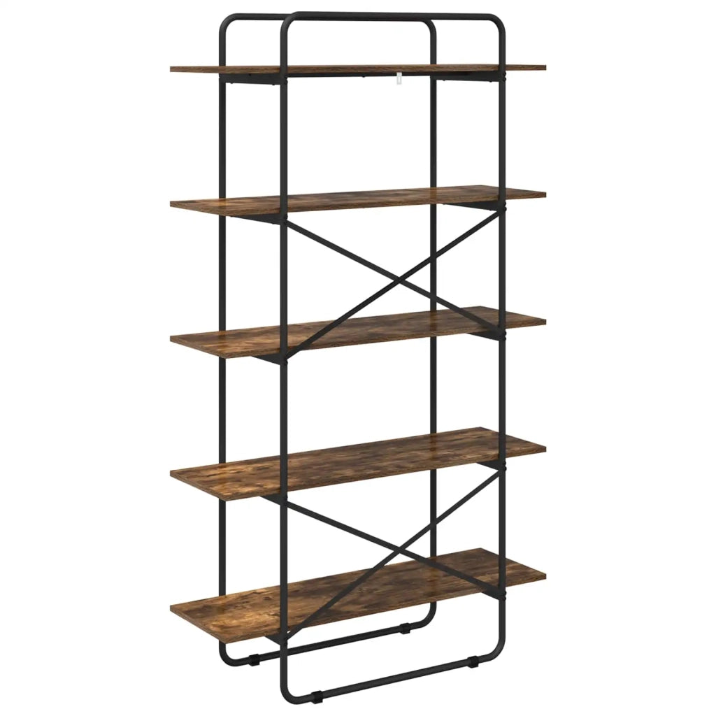 Libreria 5 livelli 100 x 35 x 175,5 cm PB Rovere Fumo 8007782