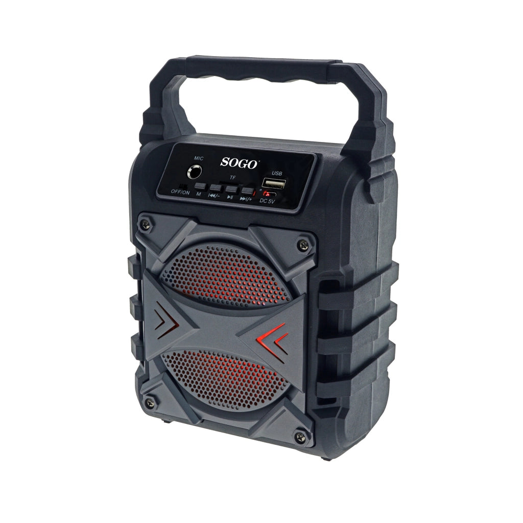 Cassa bluetooth portatile wireless con karaoke, microfono 6.3mm, funzione TWS e radio FM 60W - SOGO