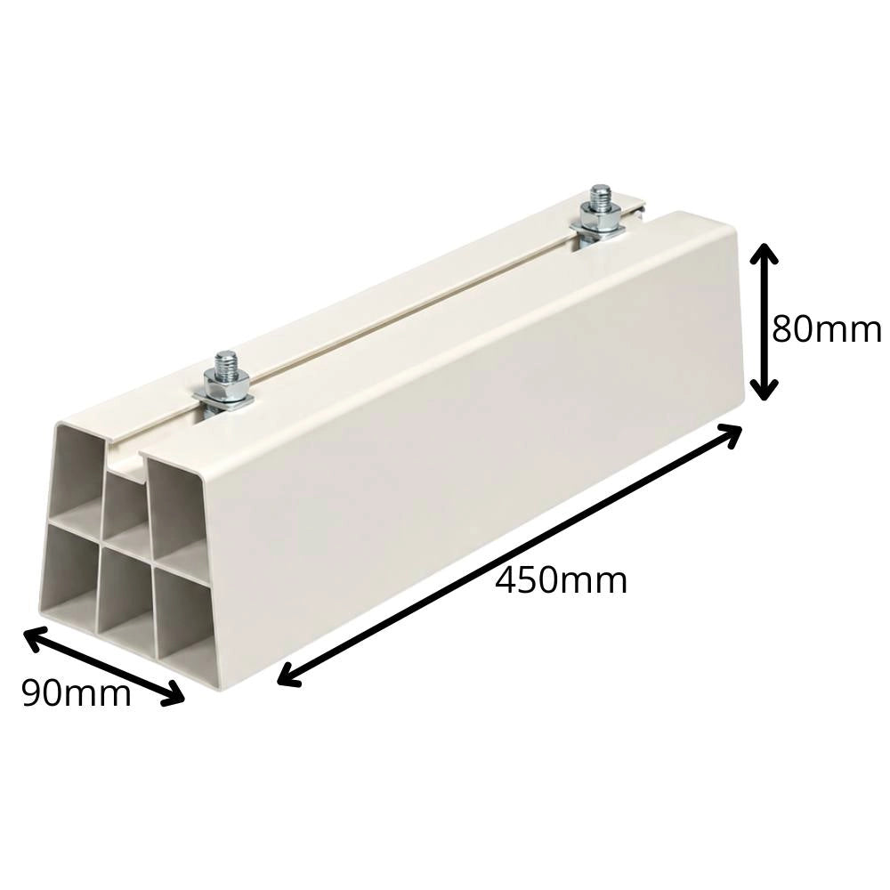 Coppia basi antivibranti per climatizzatore a pavimento 450x80x90 mm