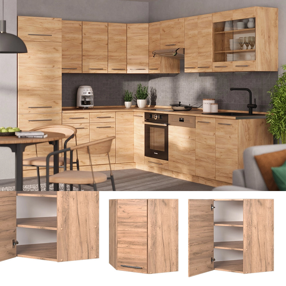 Vicco Mobile angolare da cucina Quercia dorata 57 cm