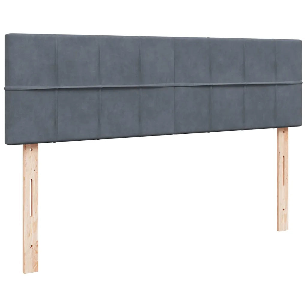 Struttura Letto Pouf con Materassi 160x200 cm in Velluto 3312069
