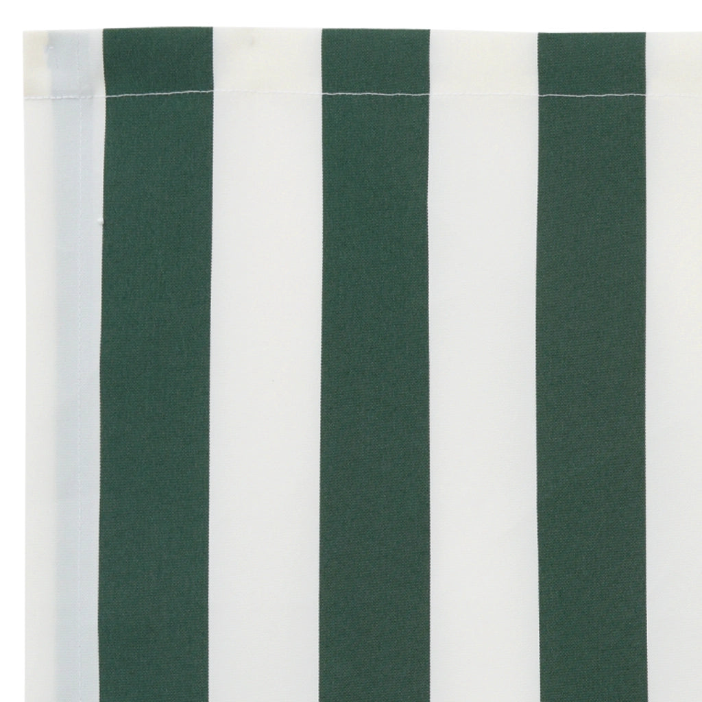 Valance Ombrellone per Struttura da 4 m Verde e Bianco 3.8x0.2 m