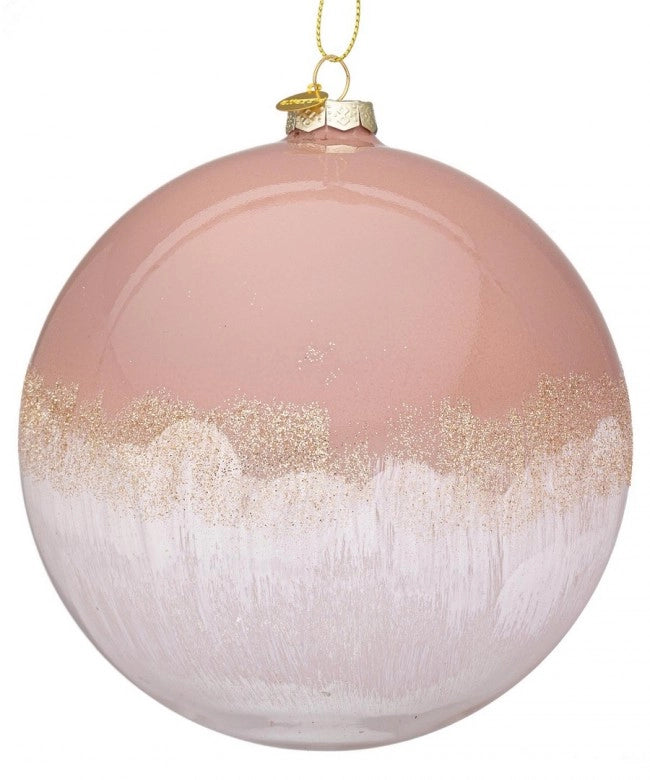 Sfera vetro Elegance grigio-bianco D150