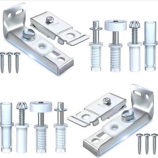 Set di supporti di apertura a doppia torsione, hardware di supporto superiore metallico a doppia torsione, set di riparazione, set di sostituzione hardware, stile 2