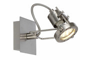 Applique industriale satinata Fiji 2 GU10 50W Reality