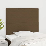 Testiera Marrone Scuro 80x5x118/128 cm Tessuto 3116029