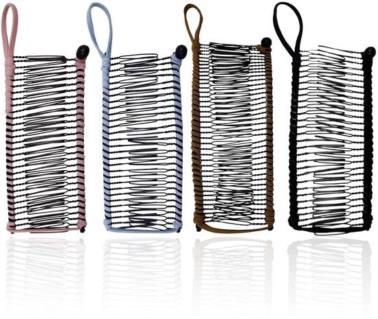 Accessori per capelli 3 pezzi - Spille elastiche per capelli - 30 denti - 30 cm x 11,5 cm