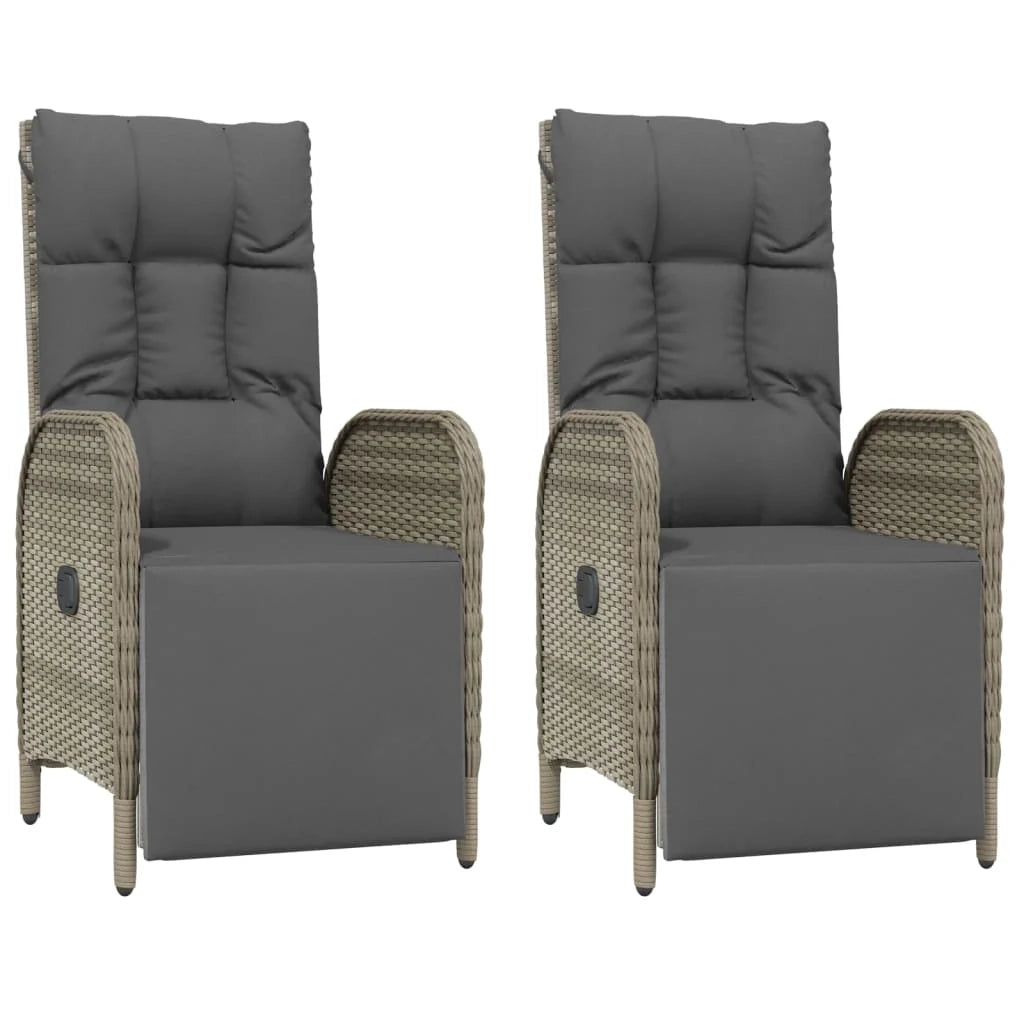 Set da pranzo da giardino nero e grigio da 5 pezzi con cuscini 02_0014856