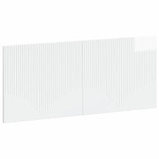 Testiera da Muro HOORN Bianco Lucido Legno ingegnerizzato 897409