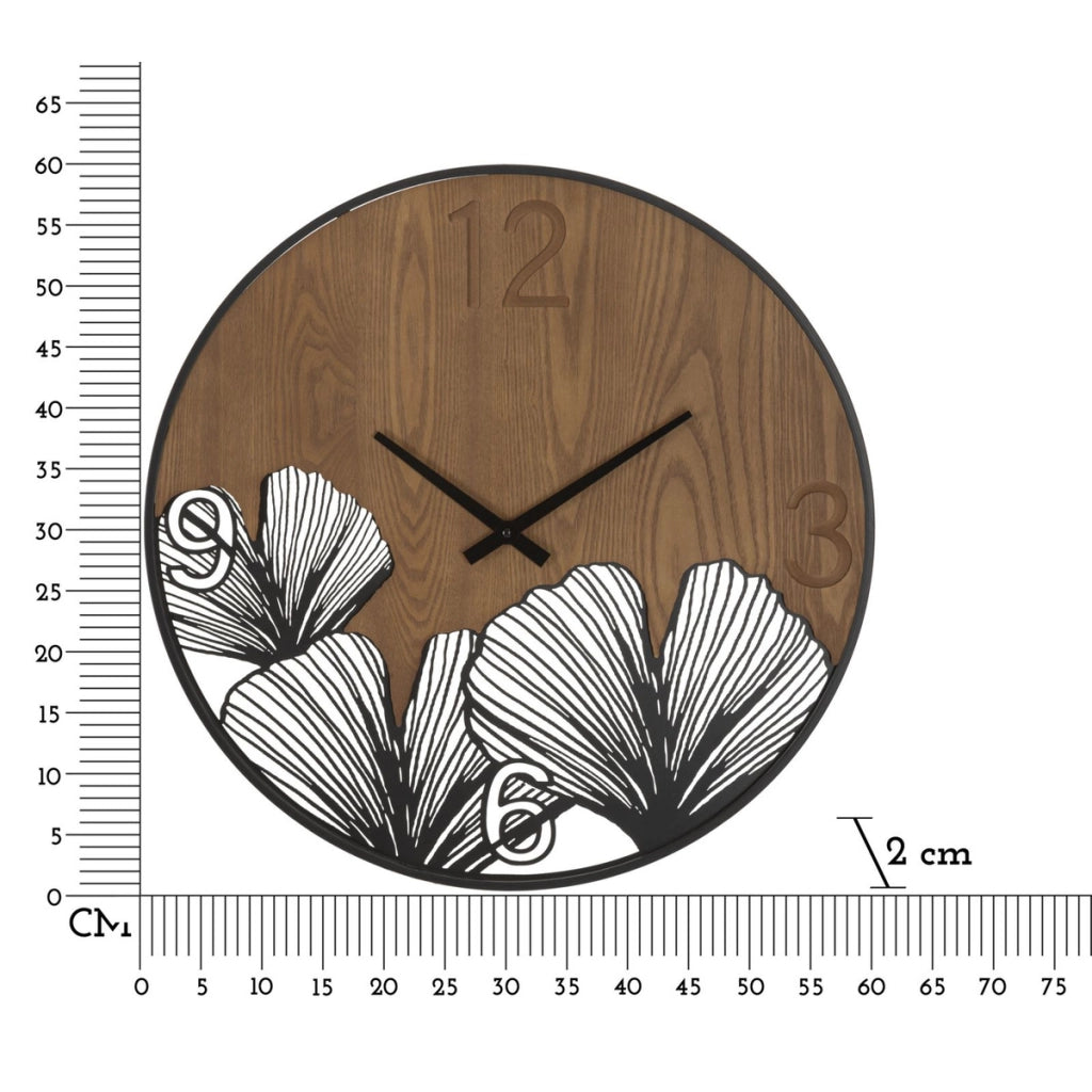 Orologio da Parete VKH260, Marrone, Metallo, 60x2x60 cm