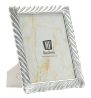 Cornice Carvy 26,3x1,6x31,2 cm in Resina e Vetro Argento