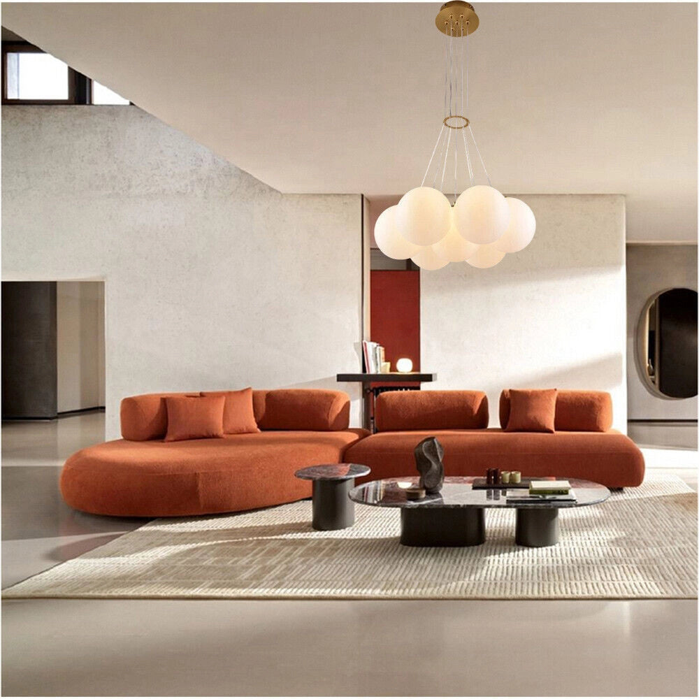 Trade Shop - Lampadario A Sospensione Bronzo Lampada Minimal Da Soffitto Con 7 Sfere Attacco G9 Lp-84-7 -