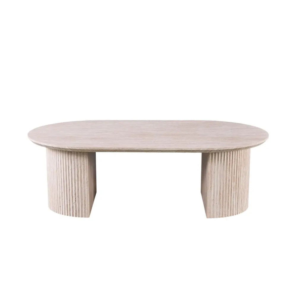 Table bassa VAGOS – Colore rovere chiaro – Tavolino rettangolare 120x70 cm – MDF – Design naturale e moderno