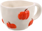 Ceramica Moka Pompa - Caffè/Tea - Unica Tazza - Resistente al Calore - Facile da Pulire - 15x10x7 cm - Coperchio per Caffè