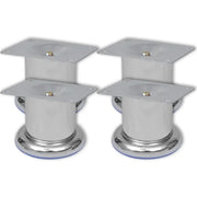 Piedini Rotondi per Divani 8 pz Cromati 60 mm CFW3054863