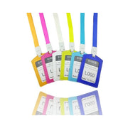 Trade Shop - Set 12 Pezzi Portabadge Porta Bage Tesserino Colorato Con Laccetto Collo -