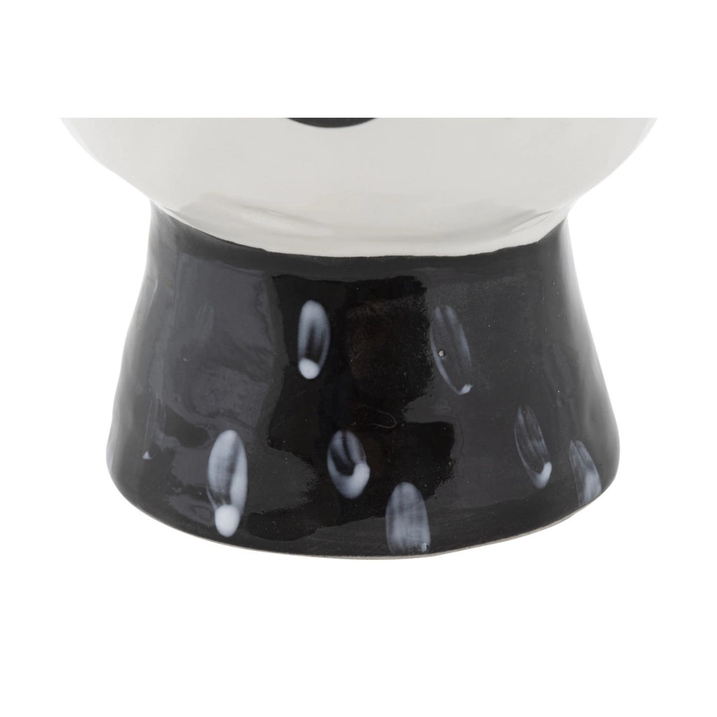 Vaso Decorativo Viso 32, Bianco, Porcellana, 14x14x18,2 cm