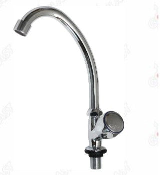 Rubinetto Monoforo CANNA ALTA bocca girevole solo Acqua Fredda  Glady