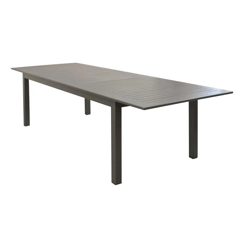 TAVOLO CUBA ALLUNGABILE 220/280 X 100 X H 75 CM COLORE TAUPE