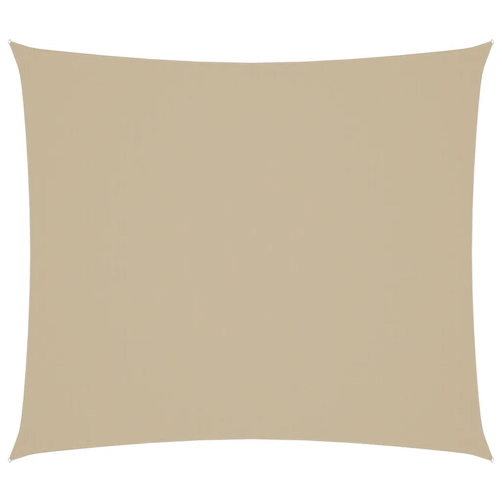 Parasole a Vela Oxford Rettangolare 2x2,5 m Beige 135144